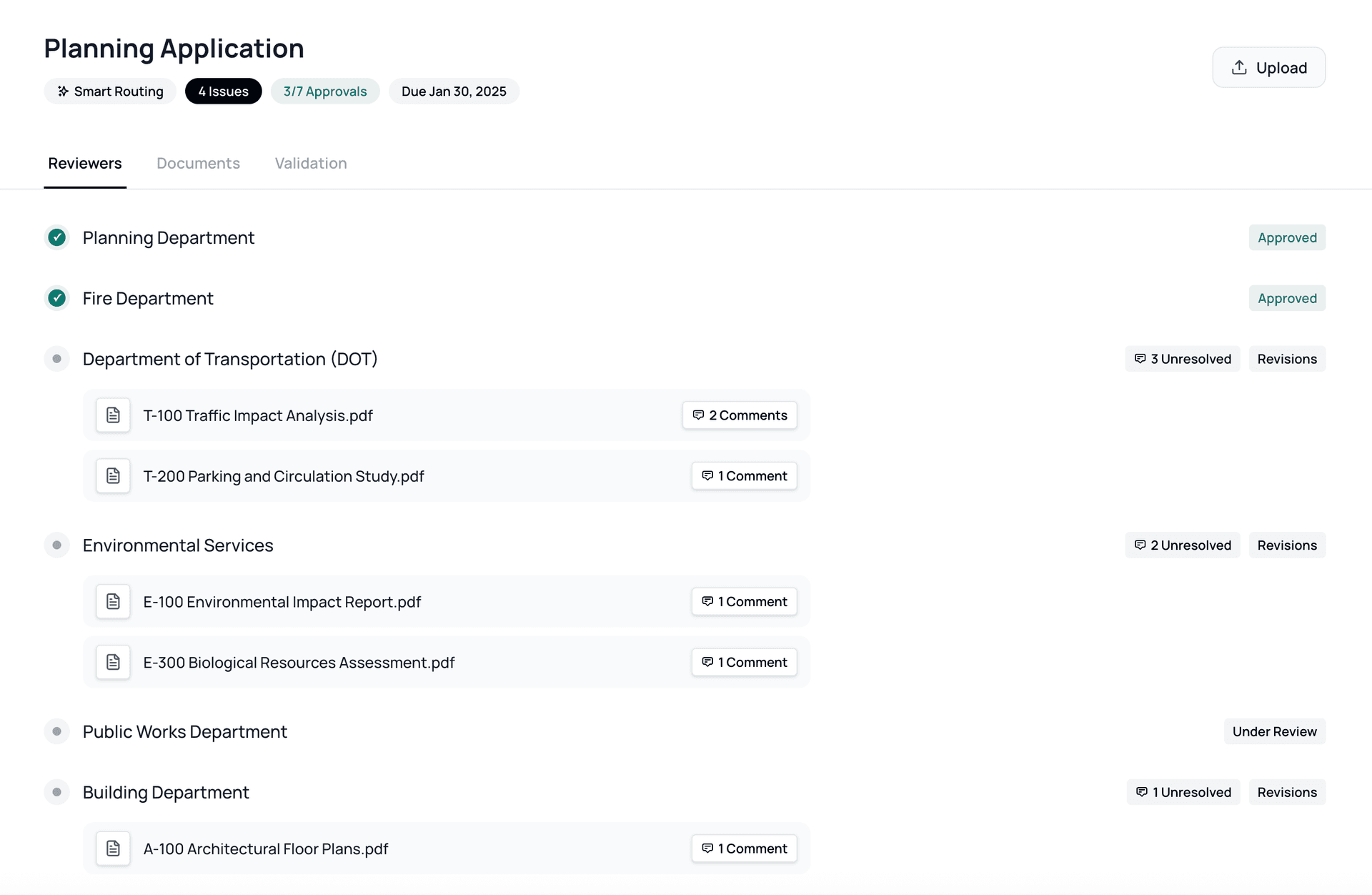 Planning Application Modal